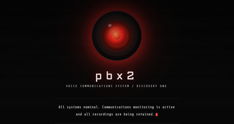 DVRTC pbx2 homepage showing the OpenSIPS and FreeSWITCH vulnerable VoIP lab